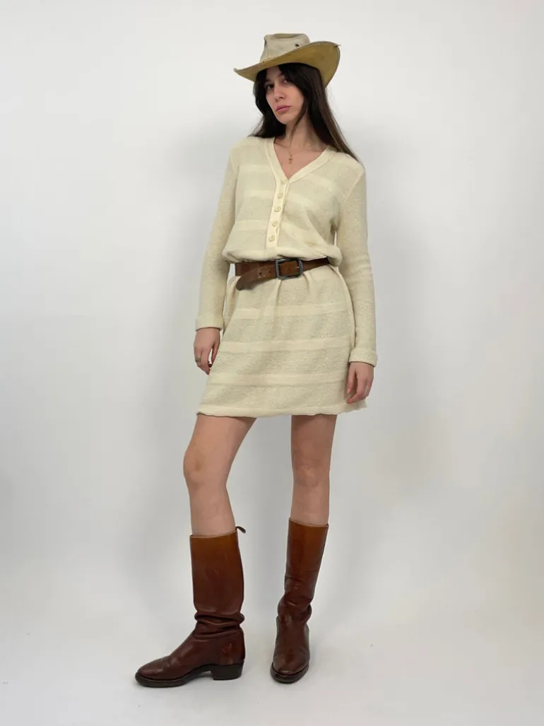 Abito corto in maglia anni '70
