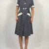 Abito midi Boutique Mary Antony anni '50