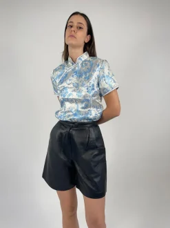 Bermuda vera pelle vintage
