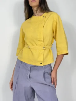 Blusa anni '70 in lino
