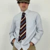 Camicia sartoriale in cotone a righe