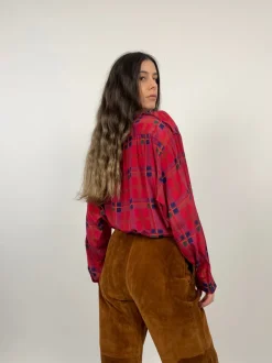 Camicia vintage in misto seta