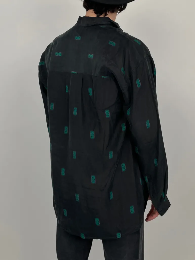 Camicia vintage in pura seta