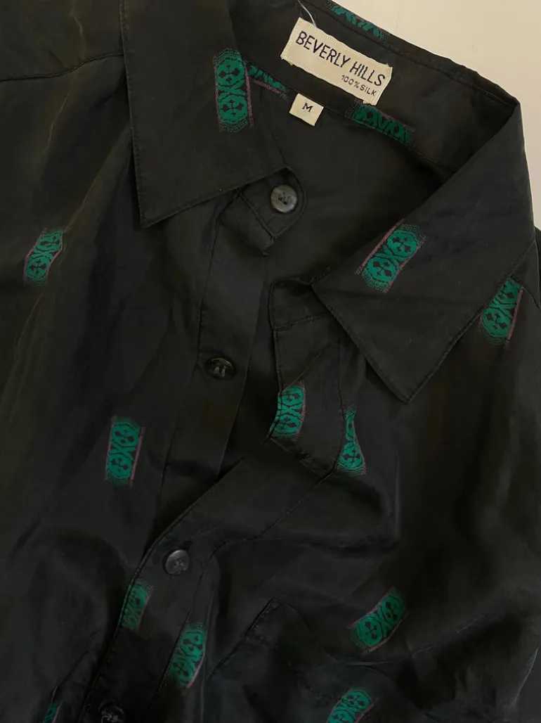 Camicia vintage in pura seta