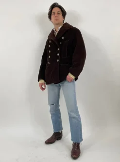 Cappotto in velluto anni '80