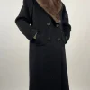 Cappotto lungo in pura lana