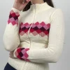 Cardigan cropped in misto lana