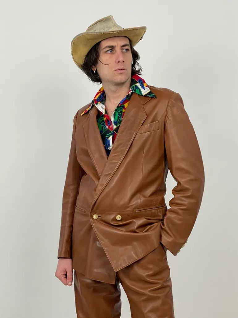Completo anni '70 in pelle