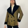 Giacca anni '80 in tessuto jacquard