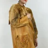 Giacca in pelle e pelliccia anni '70
