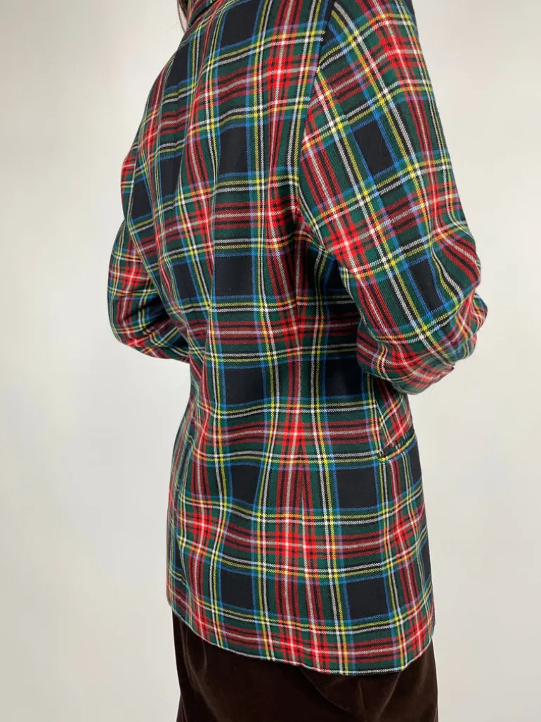 Giacca Tartan pura lana