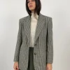 Giacca vintage in lana pied de poule