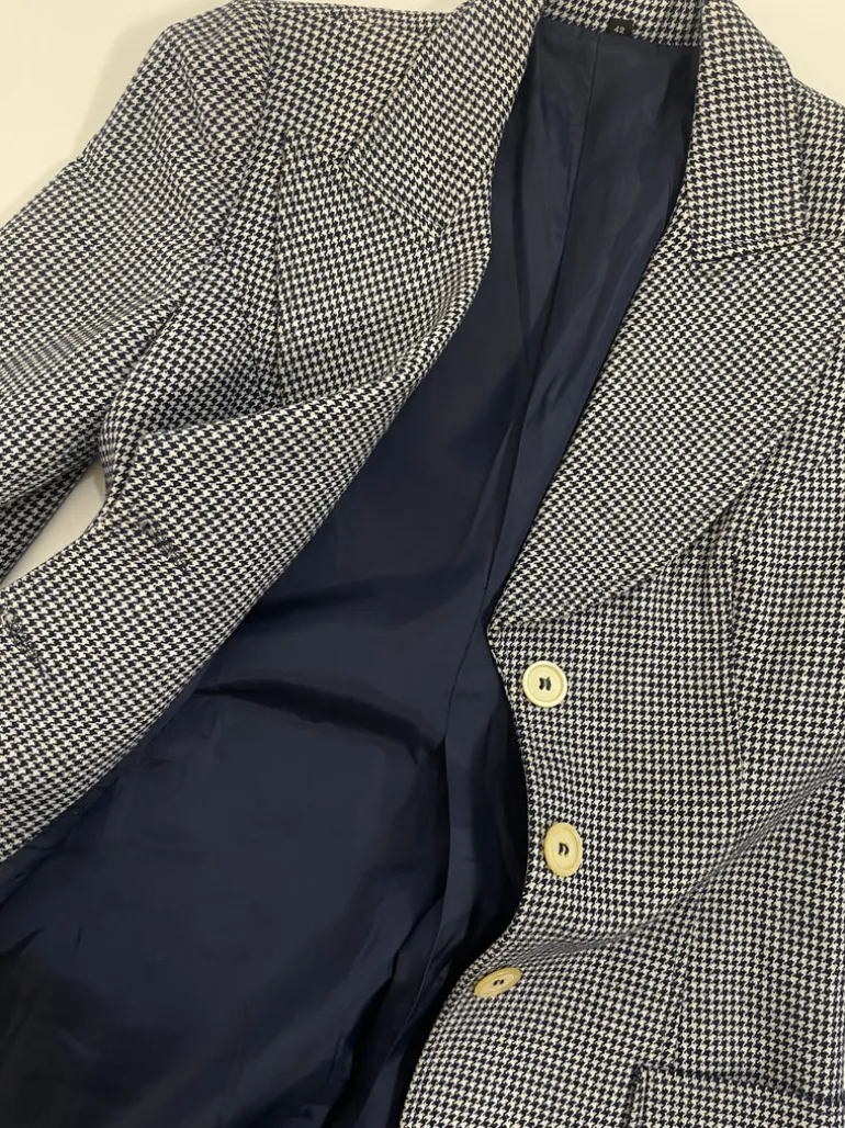 Giacca vintage in lana pied de poule