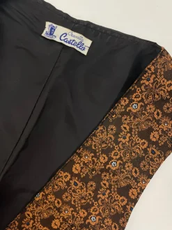 Gilet damascato anni '60