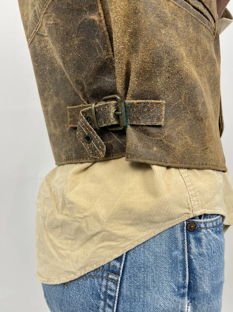 Gilet Motor Ride Hard Cycles anni '70
