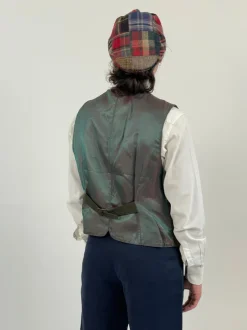 Gilet vintage in vera pelle