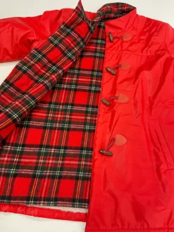 Giubbotto vintage con fodera in lana tartan