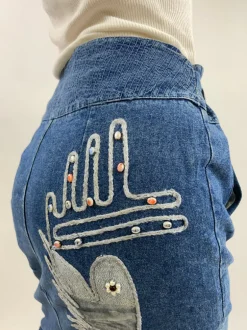 Gonna denim anni '80