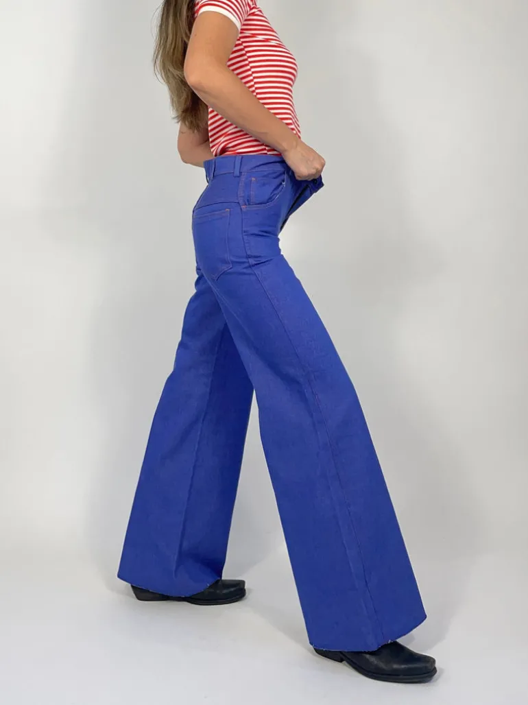 Jeans a zampa anni '70