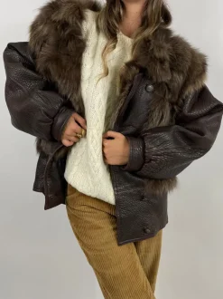 Leather jacket e pelliccia