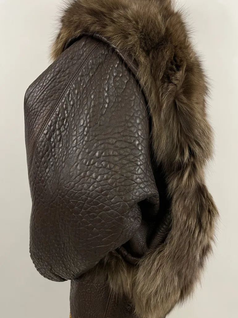 Leather jacket e pelliccia