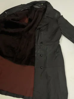 Leather jacket Trojan anni ‘70 con pelliccia