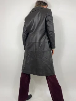 Leather jacket Trojan anni ‘70 con pelliccia