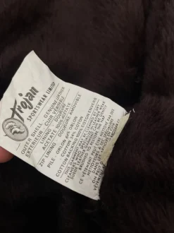 Leather jacket Trojan anni ‘70 con pelliccia