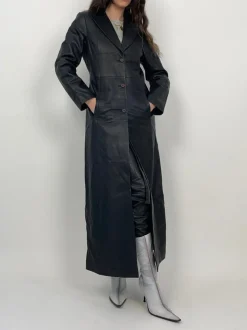 Long Leather Coat