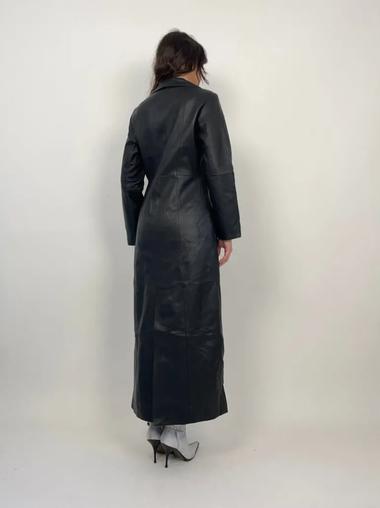 Long Leather Coat