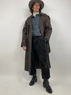 Long leather jacket anni ‘60