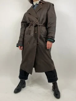 Long leather jacket anni ‘60