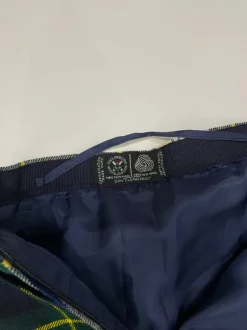 Minigonna lana tartan