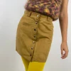 Minigonna 1970s Vera pelle