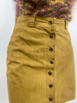 Minigonna 1970s Vera pelle