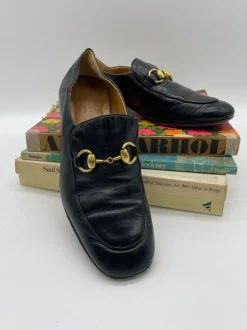 Mocassino Gucci 1955 Horsebit Accent Leather Loafers - Numero 37