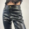 Pantaloni a sigaretta in vera pelle anni '60