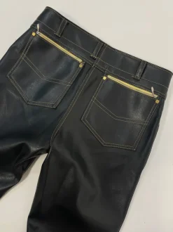 Pantaloni a sigaretta in vera pelle anni '60