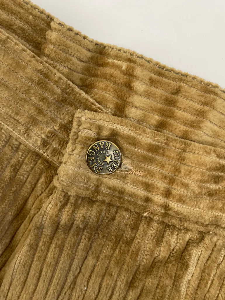 Pantaloni anni '70 in velluto a coste
