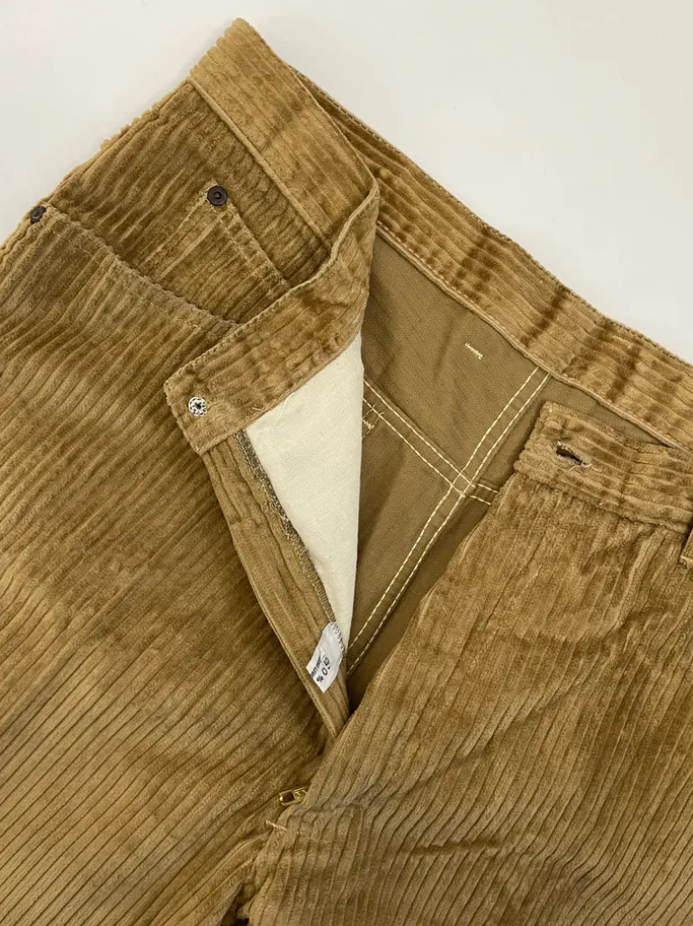 Pantaloni anni '70 in velluto a coste