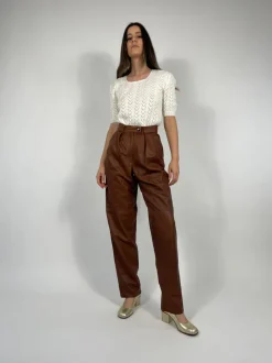 Pantaloni vera pelle anni '80