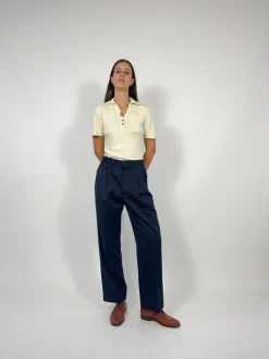 Pantaloni vintage in pura lana