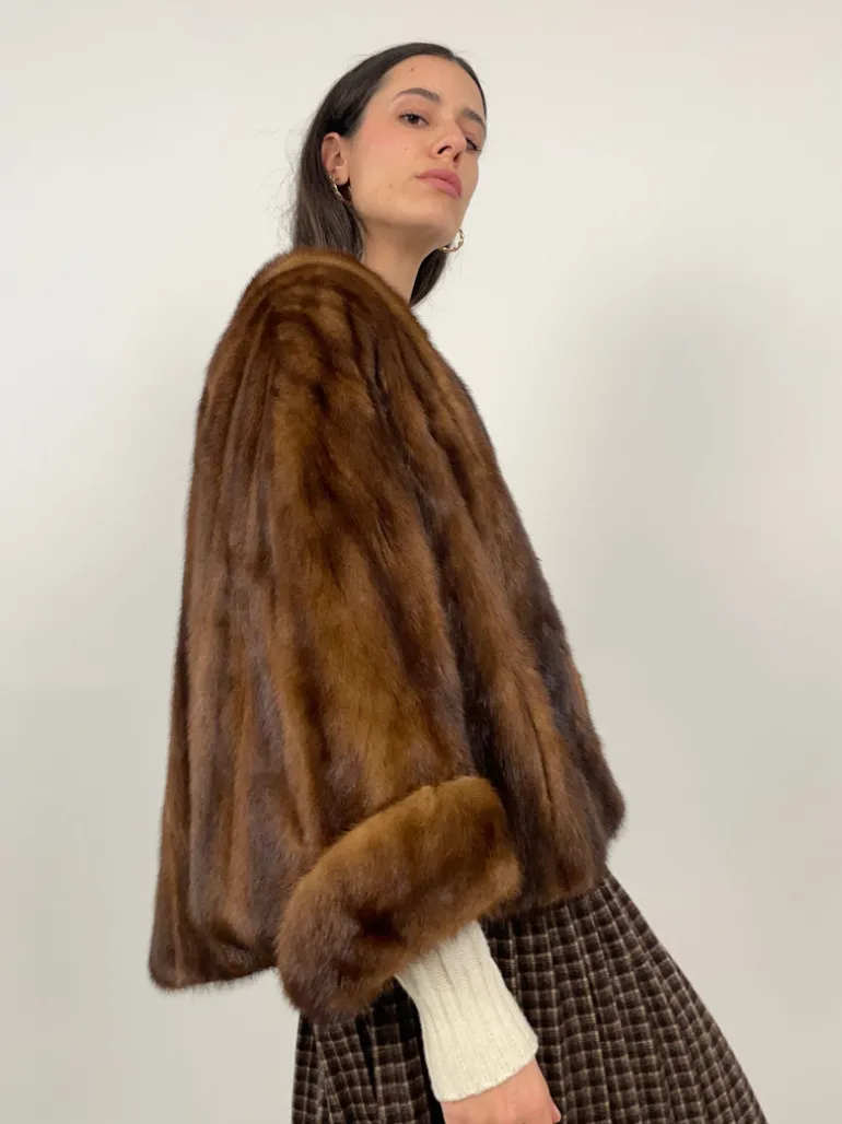 Pelliccia cropped anni '70