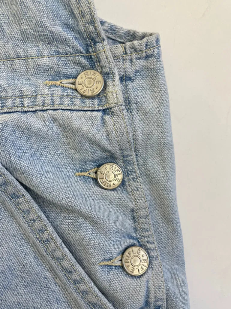 Salopette corta Rifle in jeans