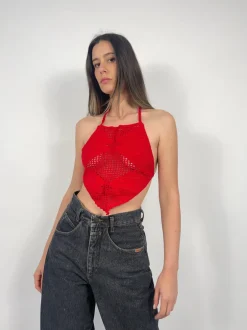 Top triangolo handmade