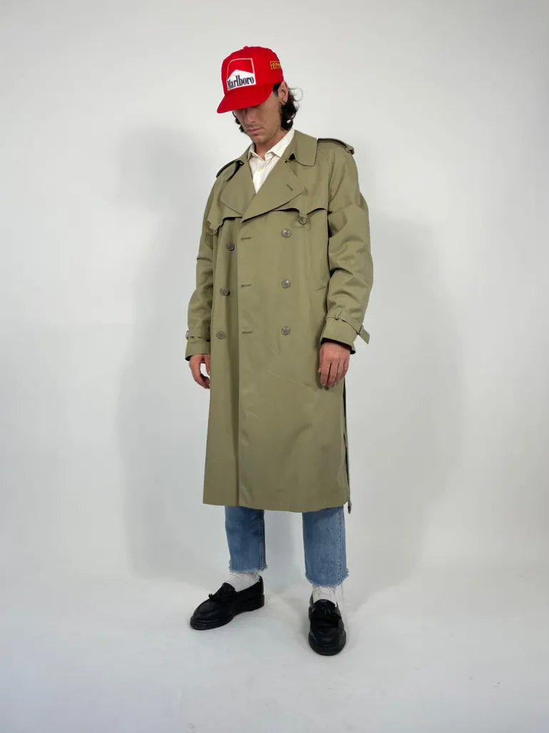 Trench vintage doppiopetto