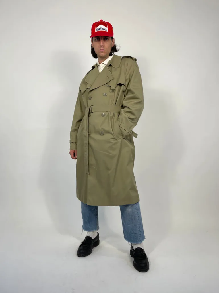 Trench vintage doppiopetto
