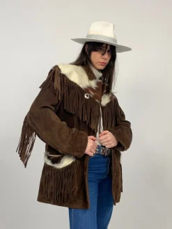Western Jacket anni '70 in cavallino e camoscio